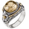 Two Tone Fleur De Lis Ring Ref 495170