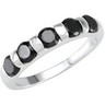 Stackable Fashion Ring With Black CZ Ref 721068