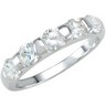 Stackable Fashion Ring 4mm with Round Clear CZ Ref 602539