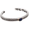 Genuine Cabochon Lapis and Blue Sapphire Bracelet Ref 668735
