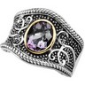 Genuine Amethyst Ring 9 x 7mm Ref 817627