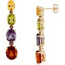 Multicolor Gemstone Earrings Ref 311078
