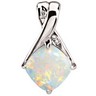 Genuine Opal and Diamond Pendant Ref 379077