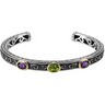 Genuine Amethyst, Peridot and Sapphire Bracelet Ref 617628