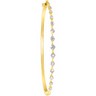 1 CTW Stackable Diamond Bangle Bracelet Ref 267544