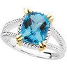 Genuine Swiss Blue Topaz Ring Ref 176994