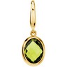 Genuine Checkerboard Peridot Charm Ref 226295