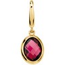 Genuine Checkerboard Rhodolite Garnet Charm Ref 382271