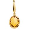 Genuine Checkerboard Citrine Charm Ref 578142