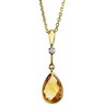 Genuine Citrine and Diamond Pendant Ref 67305