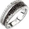 Genuine Black Spinel and Diamond Ring Ref 747801