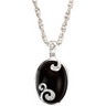 Genuine Onyx and Diamond Pendant Ref 869546