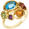 Multi Gemstone Ring Ref 342292