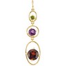 Multi Gemstone Pendant Ref 135614