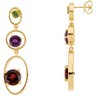 Multi Gemstone Earrings Ref 837003