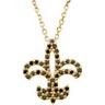.25 CTW Black Diamond Fleur De Lis Necklace Ref 718771