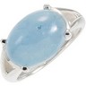 Genuine Milky Aquamarine Ring Ref 498864