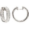 4 CTW Diamond Inside Outside Hoop Earrings Ref 779005