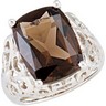 Genuine Smoky Quartz Ring Ref 647510