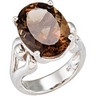 Genuine Smoky Quartz Ring Ref 745886