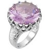 Genuine Rose De France Quartz Ring Ref 284510