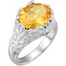 Genuine Citrine and Diamond Ring Ref 982122