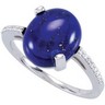 Genuine Lapis and Diamond Ring Ref 267603