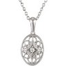.03 CTW Diamond 18 inch Necklace Ref 397804