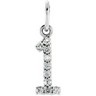 Diamond Numeric Charm or Pendant Ref 710613