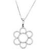 .38 CTW Diamond Flower 16 inch Necklace Ref 135338
