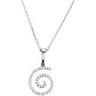 .2 CTW Diamond Spiral 16 inch Necklace Ref 512838