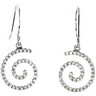 .38 CTW Diamond Spiral Earrings Ref 335725