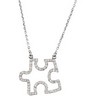 .33 CTW Diamond Puzzle Piece 16.5 inch Necklace Ref 923198