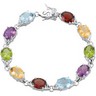 Amethyst, Citrine, Mozambique Garnet, Peridot and Blue Topaz Bracelet Ref 195323