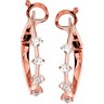 .5 CTW Diamond Hoop Earrings Ref 852582