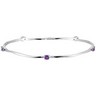 Genuine Amethyst Stackable Bangle Bracelet Ref 678824