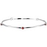 Genuine Mozambique Garnet Stackable Bangle Bracelet Ref 822000