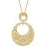 Sterling Silver CZ Necklace Ref 766447