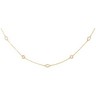 Sterling Silver CZ Necklace Ref 536112