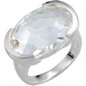 Genuine Checkerboard White Quartz Ring Ref 446691