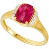 Genuine Rubellite and Diamond Ring Ref 181326