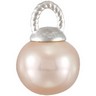 Freshwater Cultured Golden Peach Pearl Pendant Ref 557239