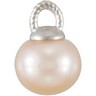 Freshwater Cultured Golden Peach Pearl Pendant Ref 886668