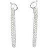 2 CTW Diamond Inside Outside Hoop Earrings Ref 304339