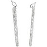 2.88 CTW Diamond Inside Outside Hoop Earrings Ref 885589