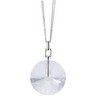 Genuine White Quartz Spinner Pendant Ref 327371