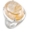 Genuine Rutilated Quartz Ring Ref 858776