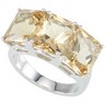 Sterling Silver Genuine Yellow Quartz Ring 10 x 8mm Ref 996095