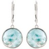 Genuine Larimar Earrings Ref 456934