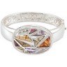 Quartz, Amethyst, Citrine, Garnet and Madeira Citrine Bangle Bracelet Ref 128782